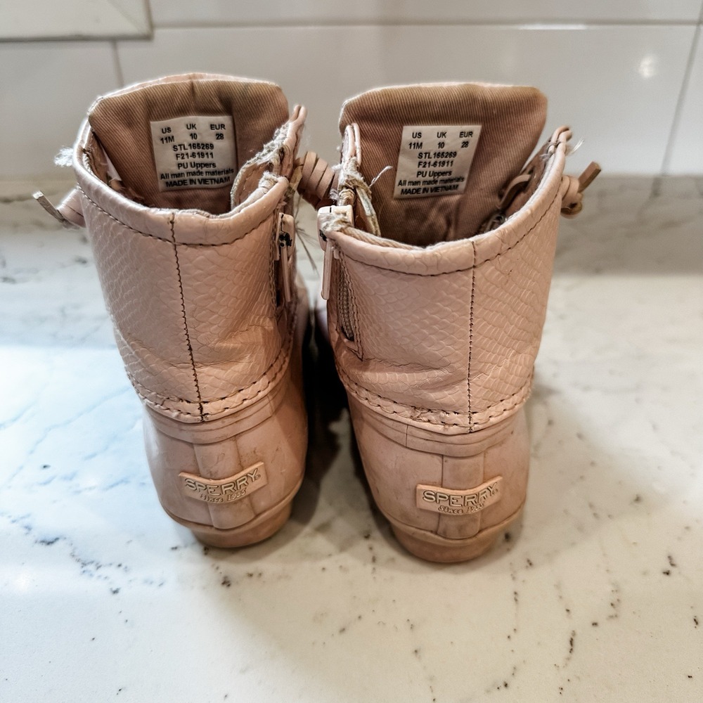 Sperry‎ Kids Girls Saltwater Blush Boots Size 11 Toddler - Picture 4 of 5